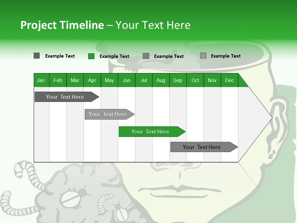 Human Face Brain PowerPoint Template