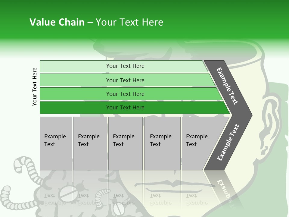 Human Face Brain PowerPoint Template