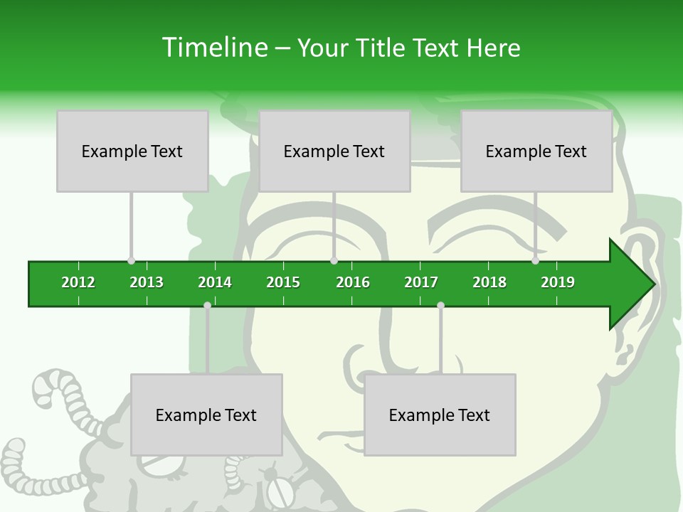 Human Face Brain PowerPoint Template