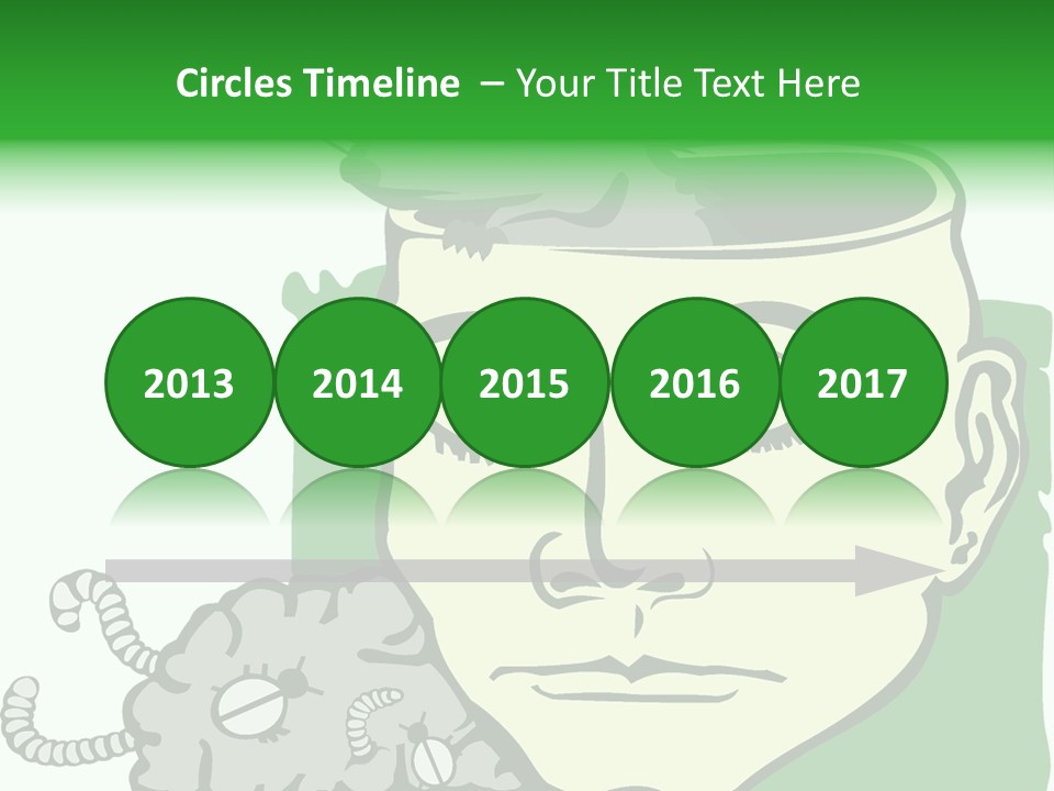 Human Face Brain PowerPoint Template