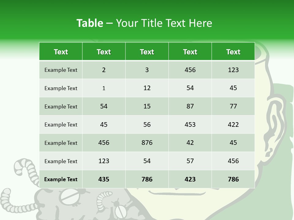 Human Face Brain PowerPoint Template