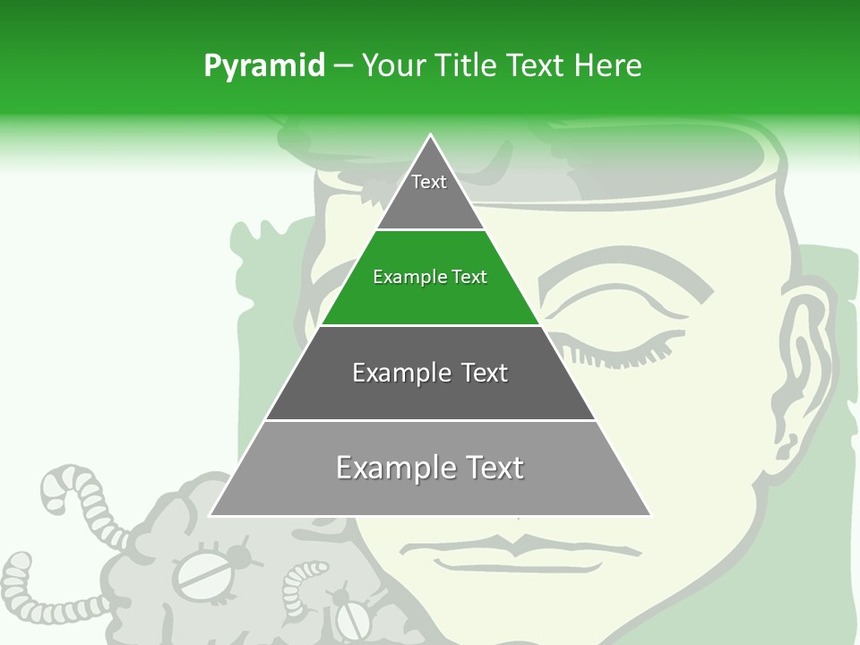Human Face Brain PowerPoint Template
