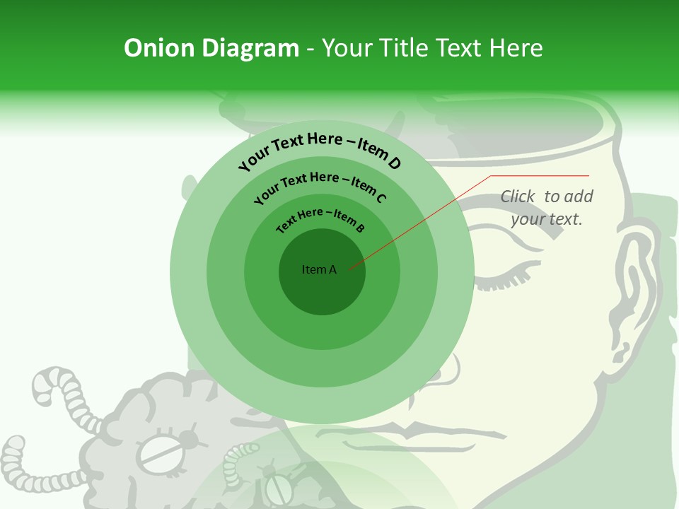 Human Face Brain PowerPoint Template