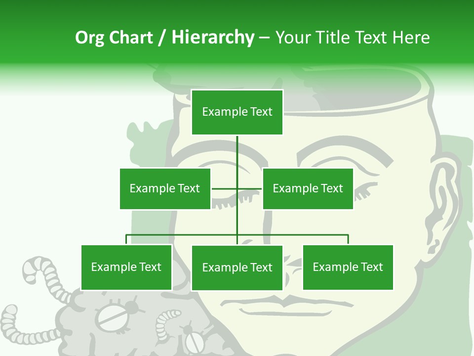 Human Face Brain PowerPoint Template