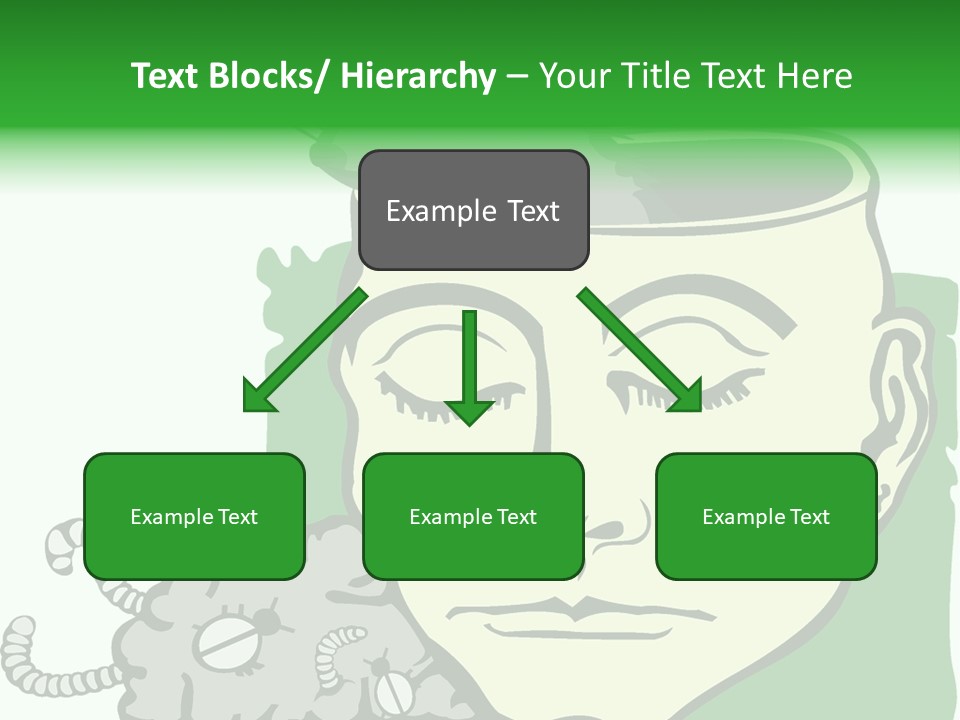 Human Face Brain PowerPoint Template