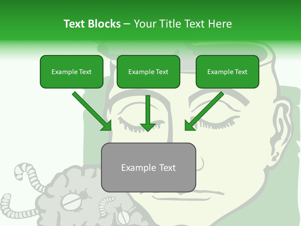 Human Face Brain PowerPoint Template