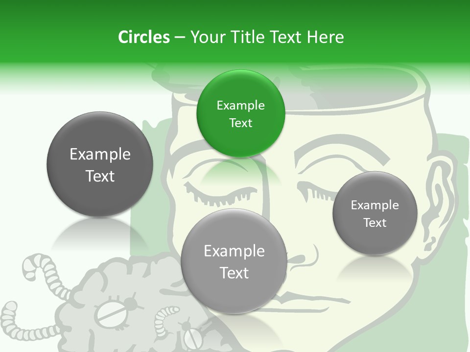 Human Face Brain PowerPoint Template