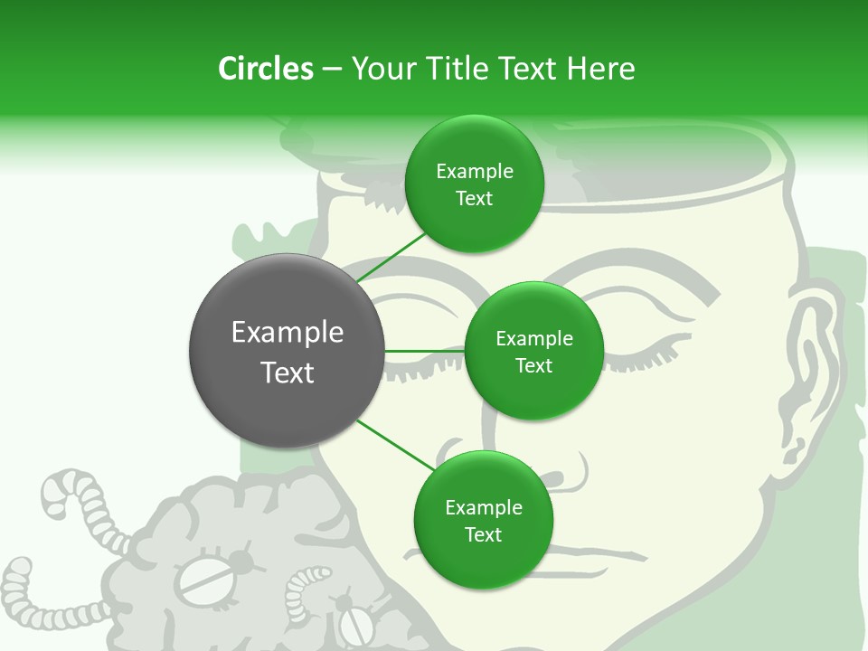 Human Face Brain PowerPoint Template