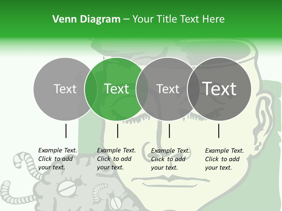 Human Face Brain PowerPoint Template