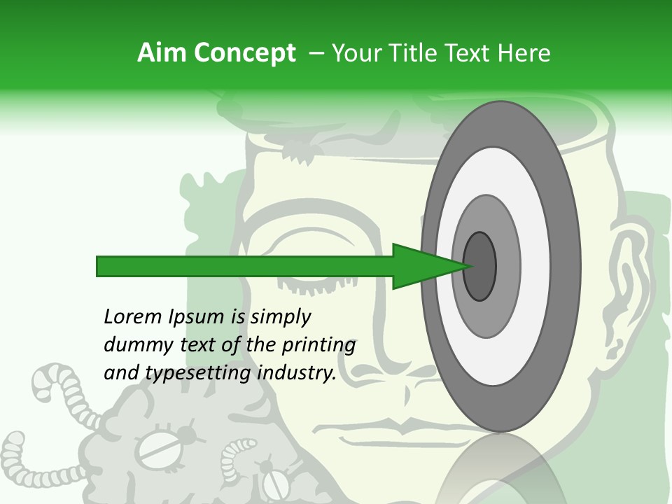 Human Face Brain PowerPoint Template