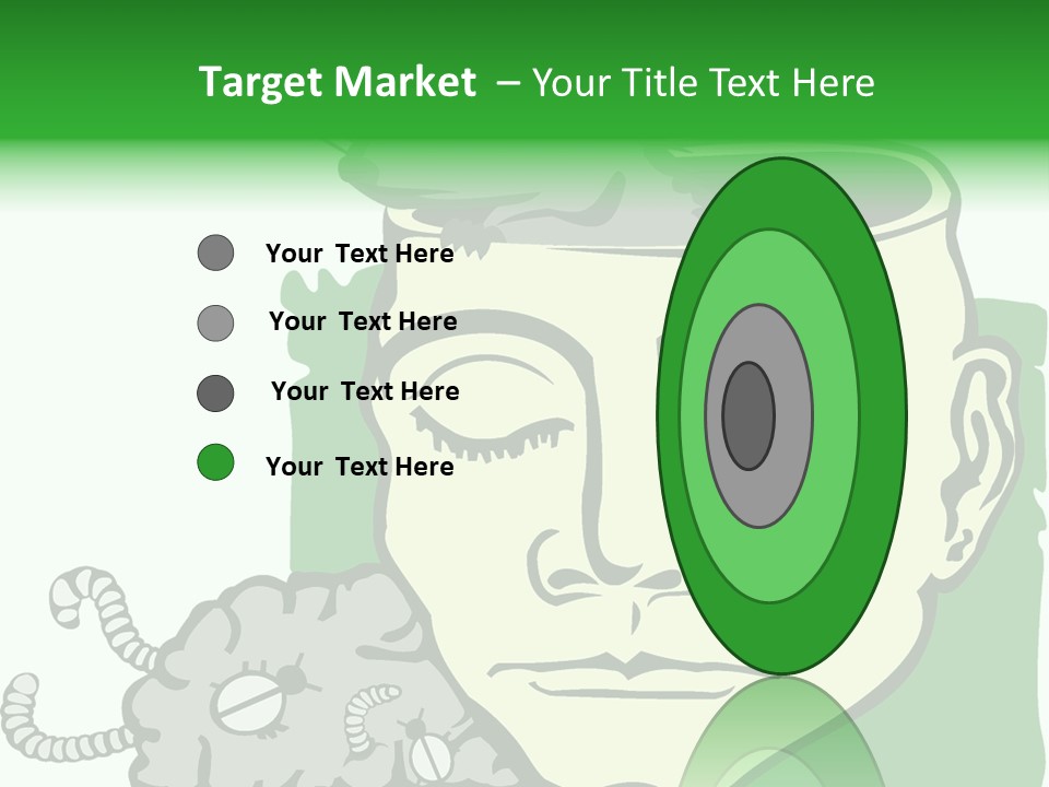 Human Face Brain PowerPoint Template