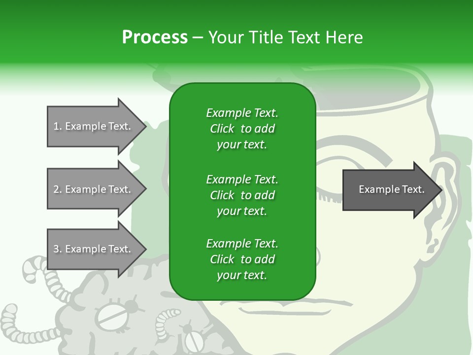 Human Face Brain PowerPoint Template