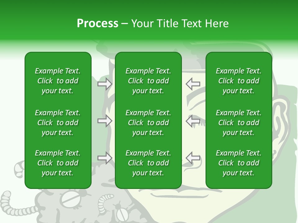 Human Face Brain PowerPoint Template