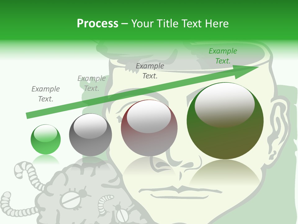 Human Face Brain PowerPoint Template