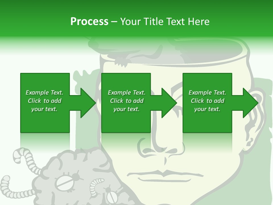 Human Face Brain PowerPoint Template