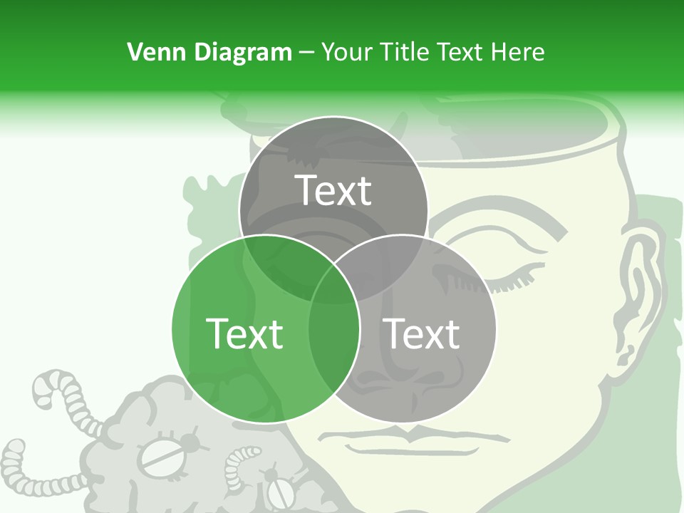 Human Face Brain PowerPoint Template