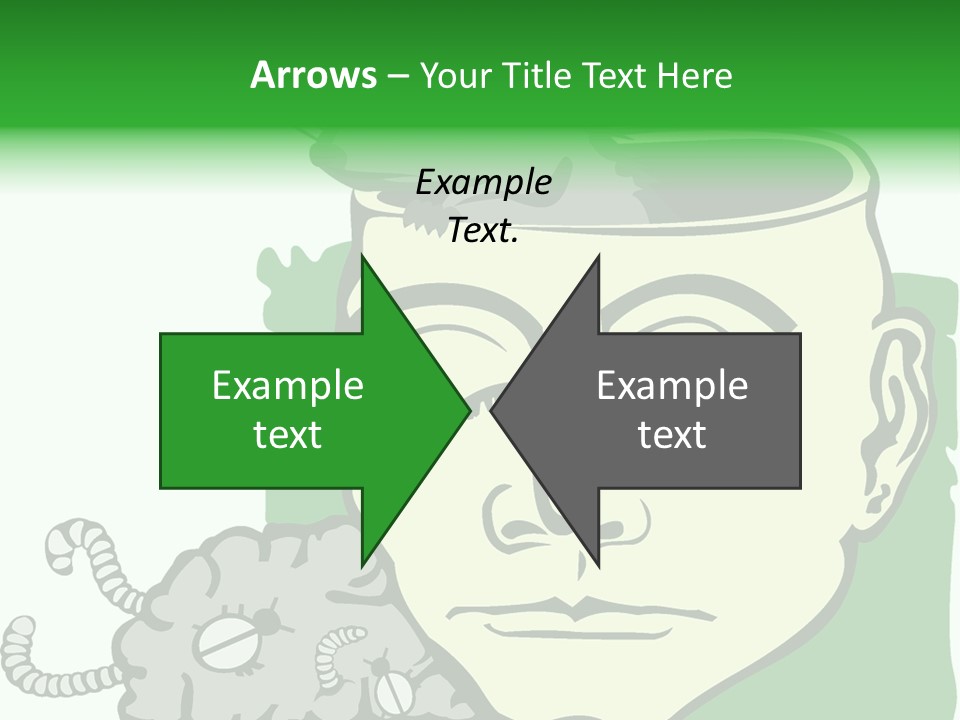 Human Face Brain PowerPoint Template