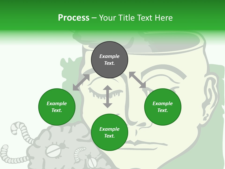 Human Face Brain PowerPoint Template
