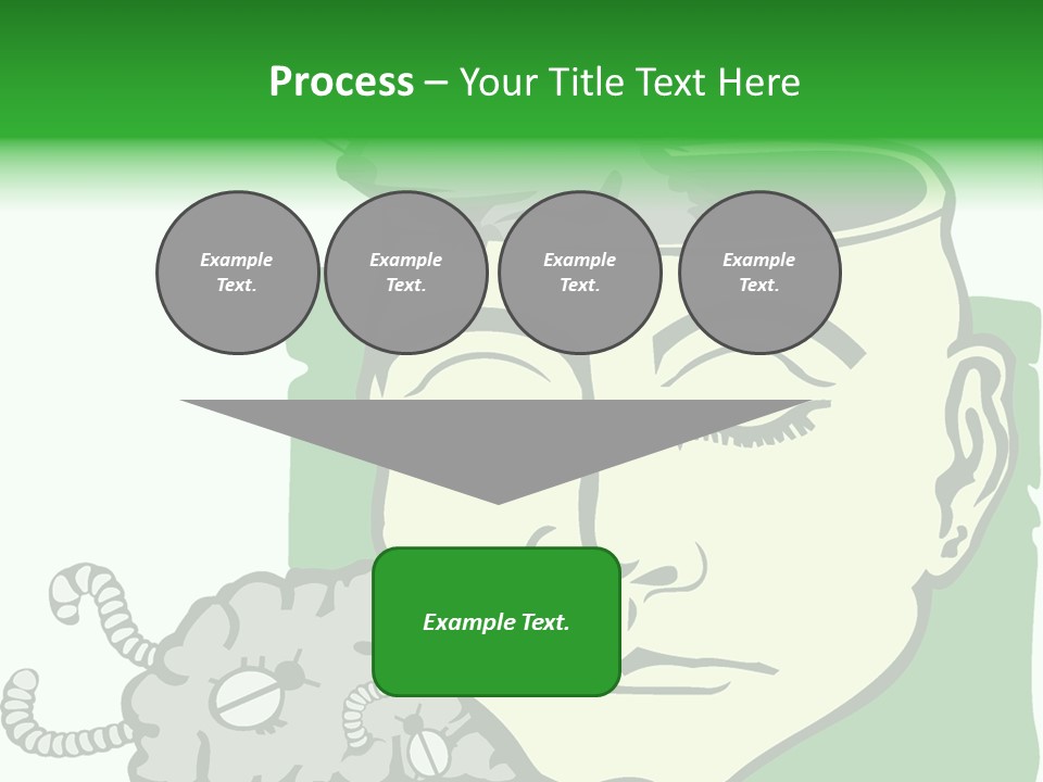 Human Face Brain PowerPoint Template