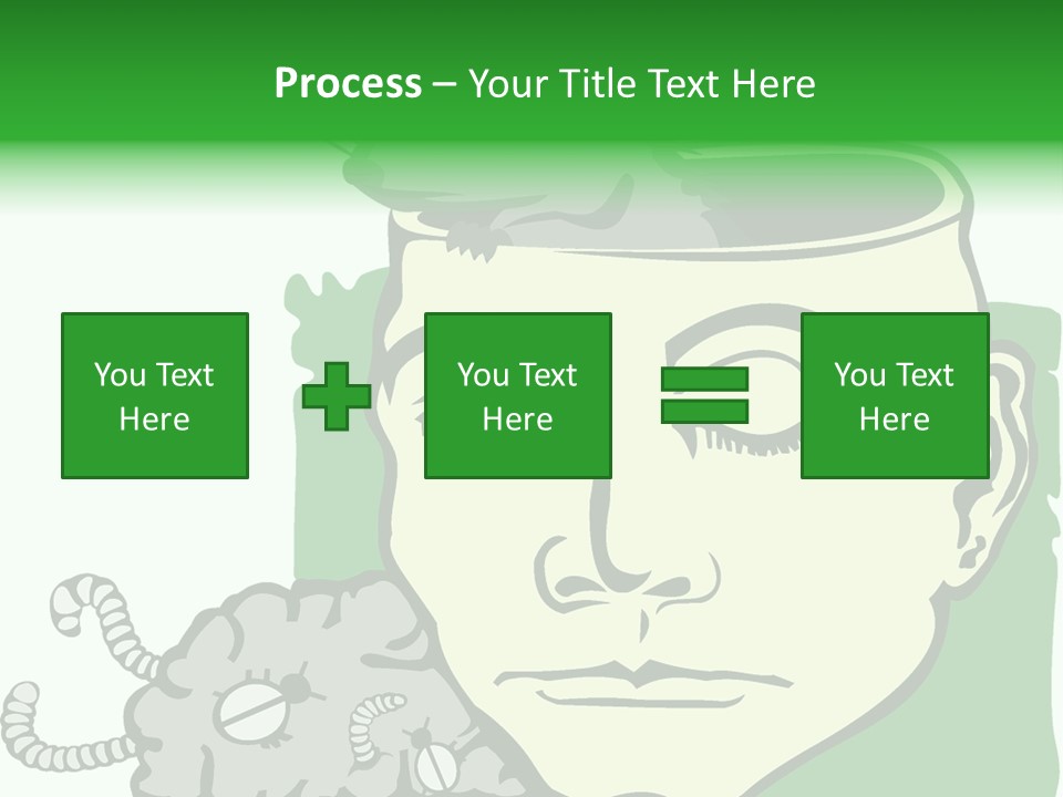 Human Face Brain PowerPoint Template