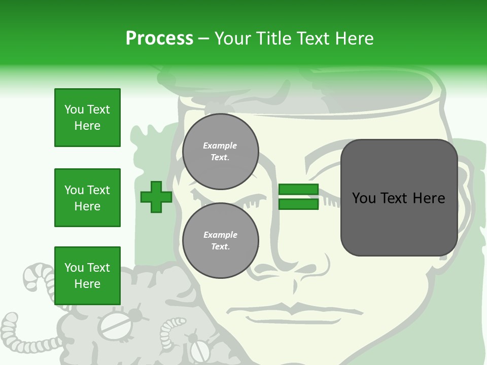 Human Face Brain PowerPoint Template