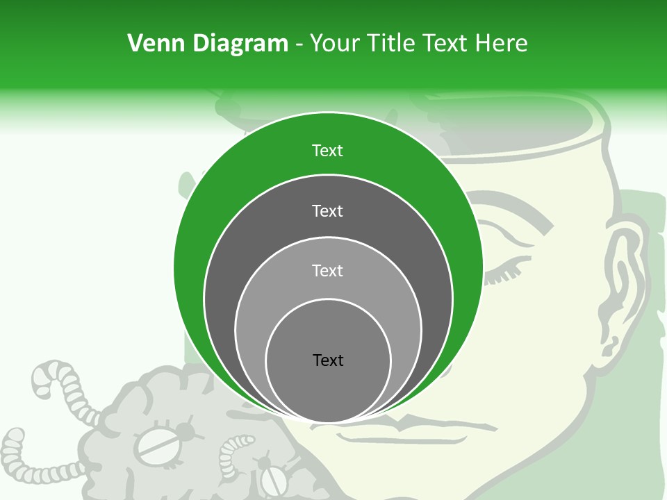 Human Face Brain PowerPoint Template