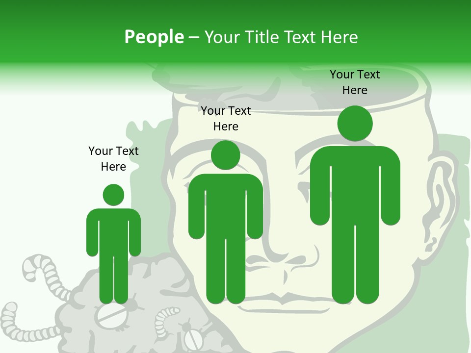 Human Face Brain PowerPoint Template