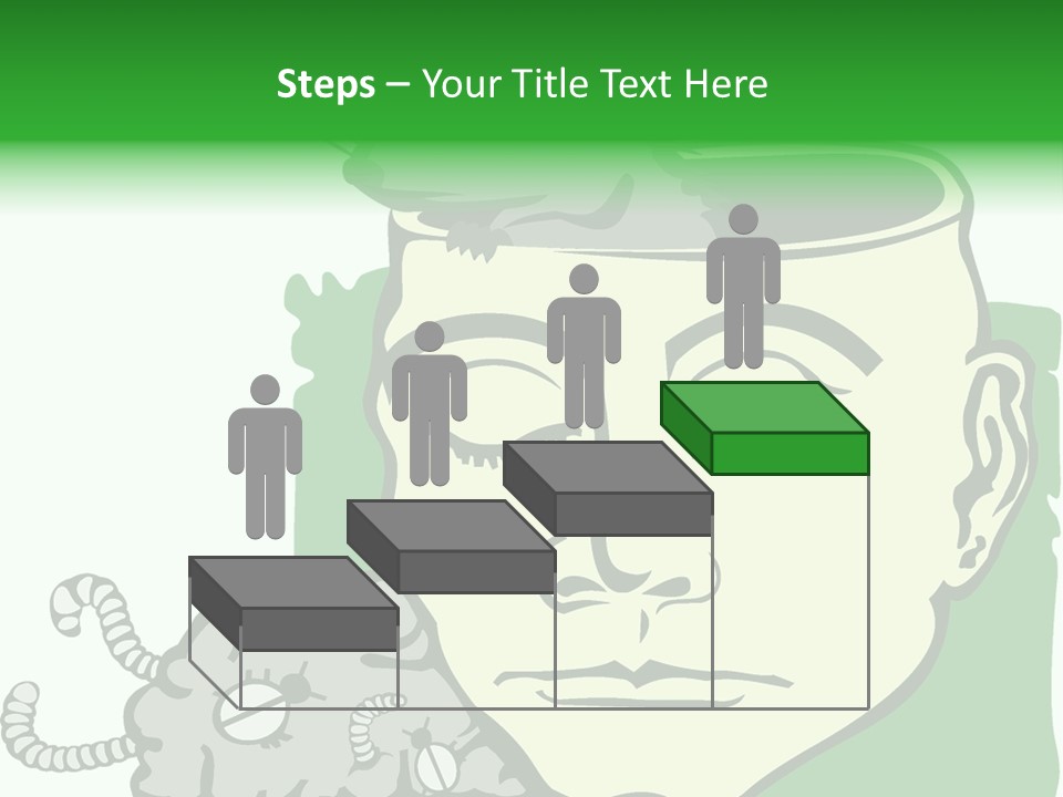 Human Face Brain PowerPoint Template