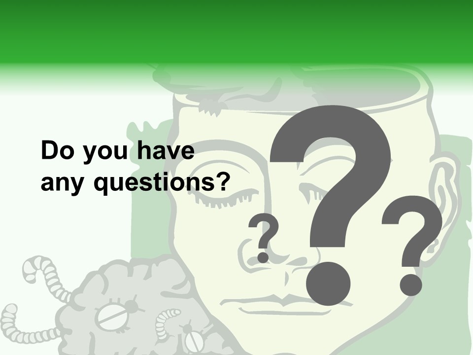 Human Face Brain PowerPoint Template