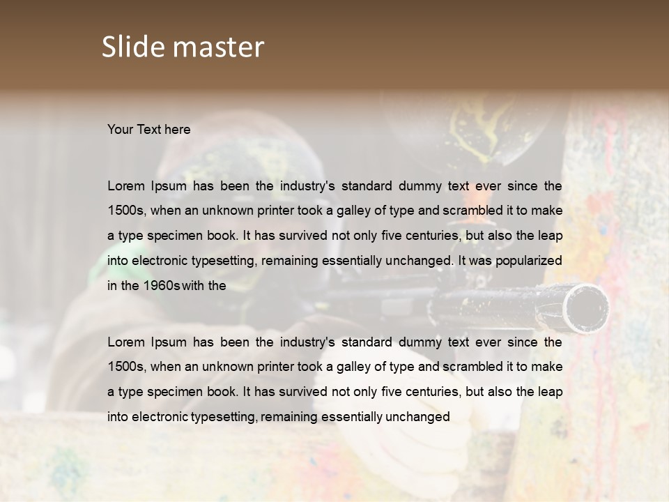 Game Shooting War PowerPoint Template