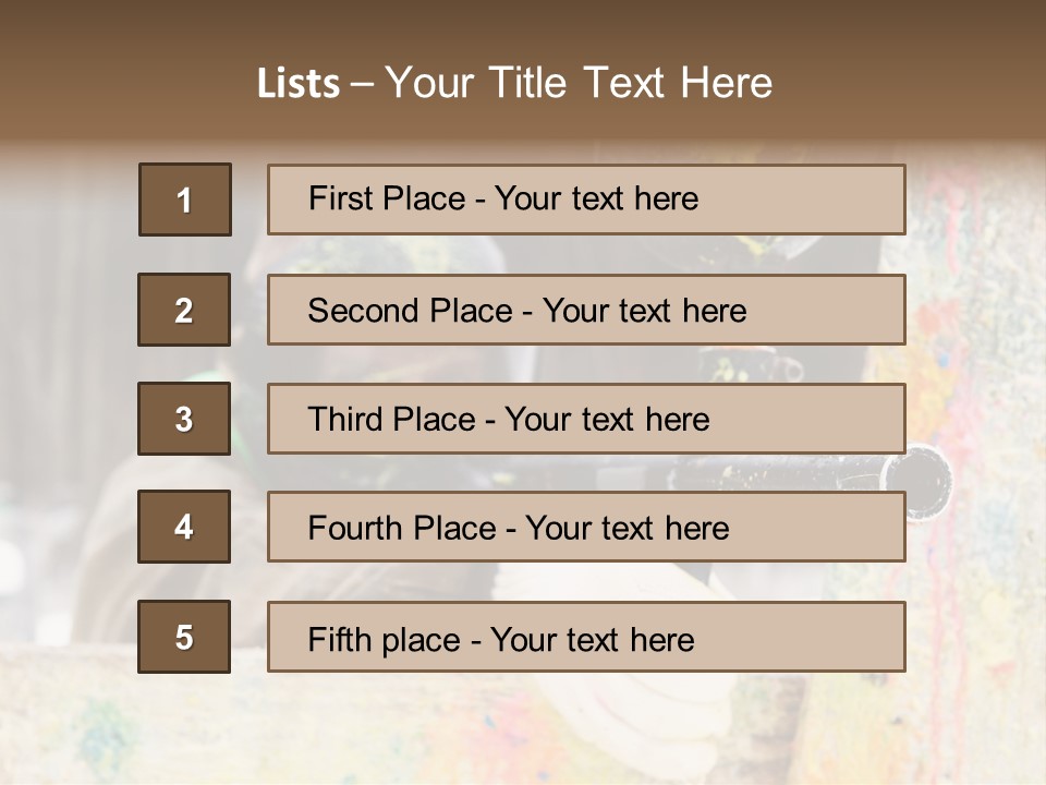 Game Shooting War PowerPoint Template