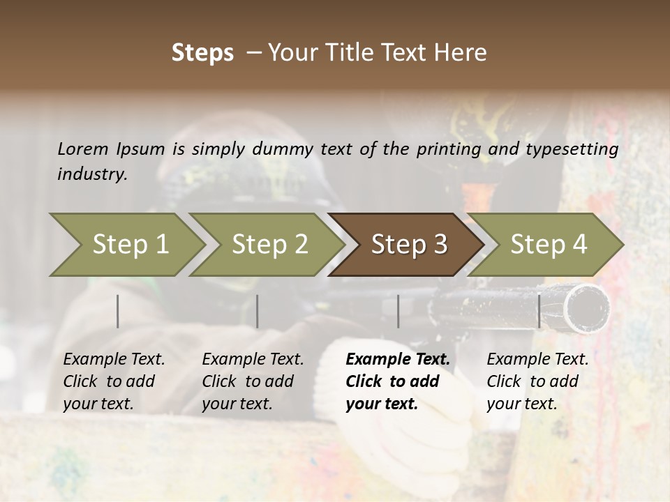 Game Shooting War PowerPoint Template