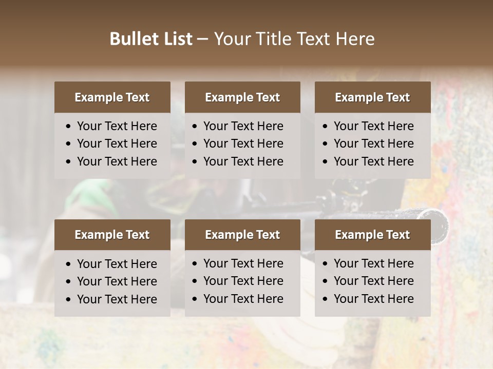 Game Shooting War PowerPoint Template