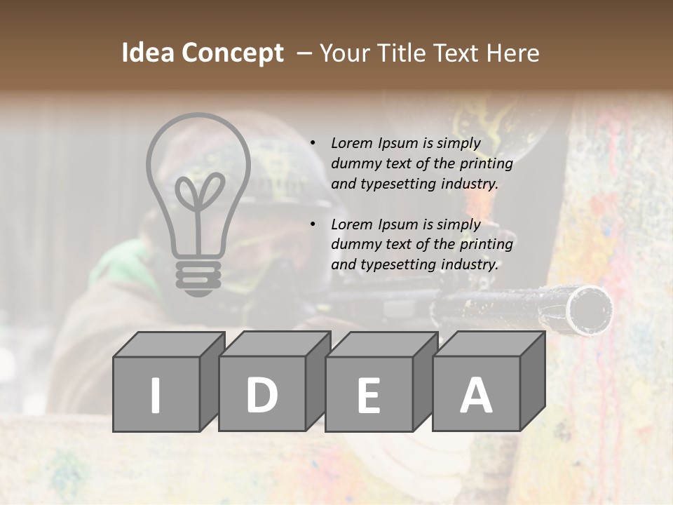 Game Shooting War PowerPoint Template