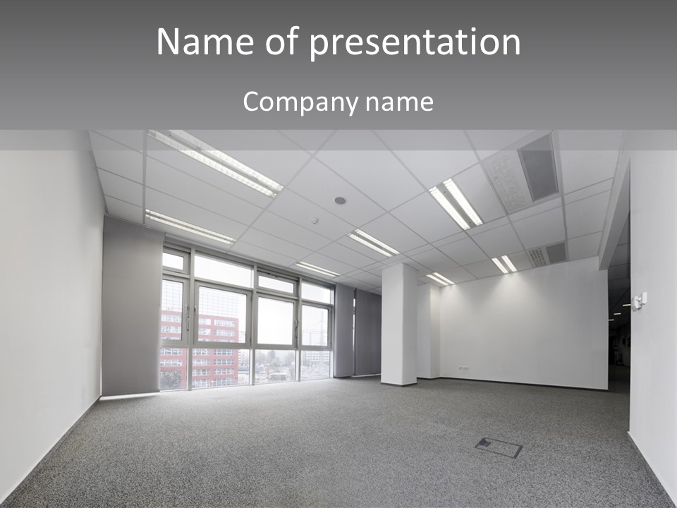 Modern Interior Horizontal PowerPoint Template