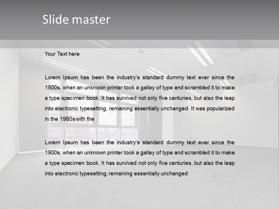 Modern Interior Horizontal PowerPoint Template