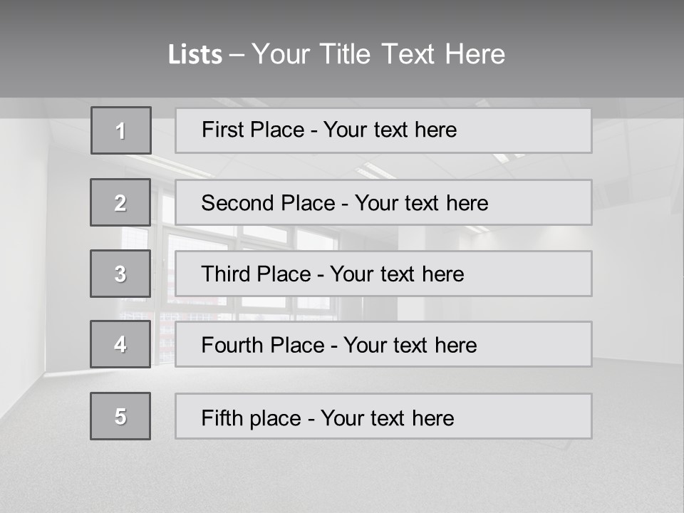 Modern Interior Horizontal PowerPoint Template