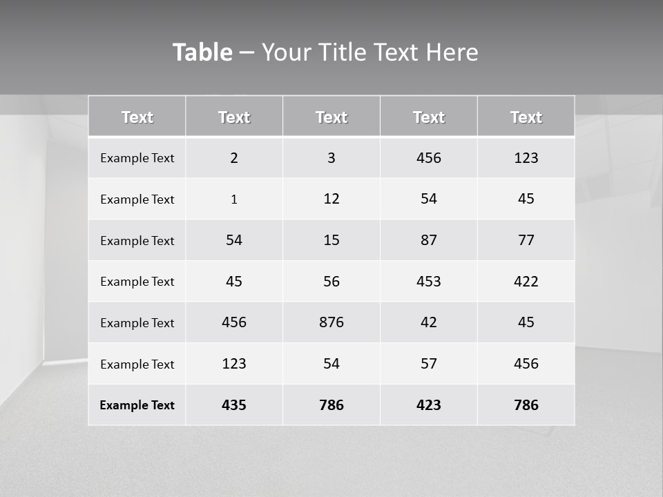 Modern Interior Horizontal PowerPoint Template