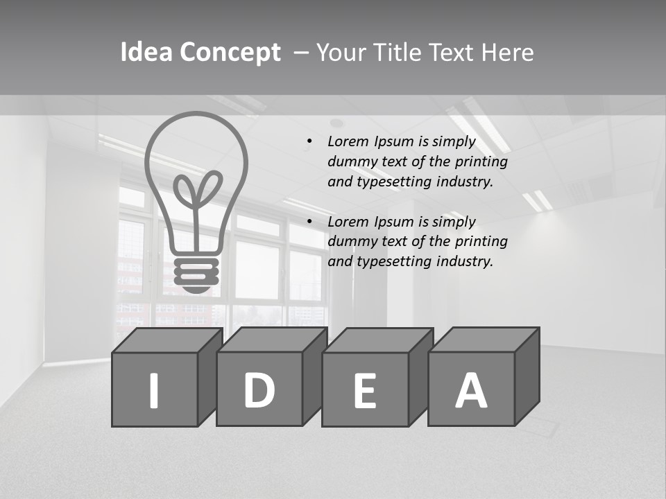 Modern Interior Horizontal PowerPoint Template
