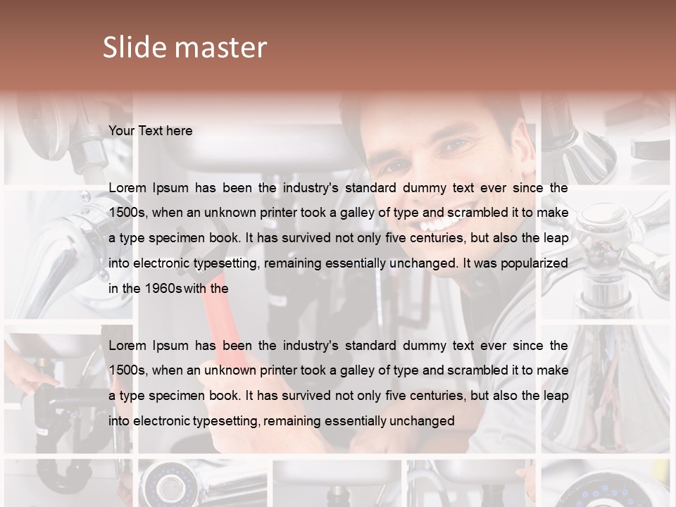 Adjustable Tool Person PowerPoint Template