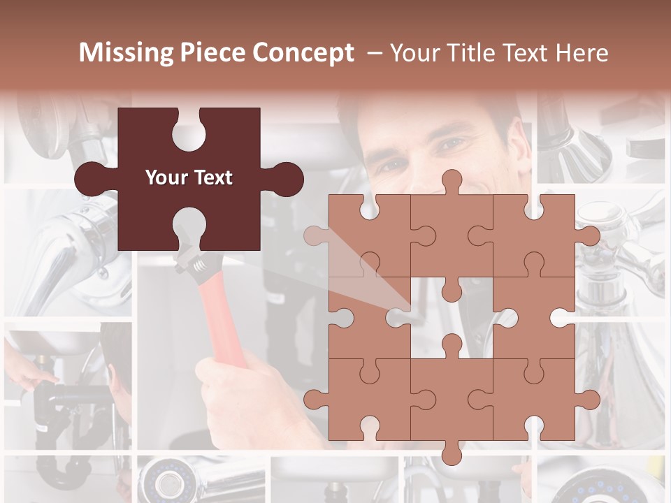 Adjustable Tool Person PowerPoint Template