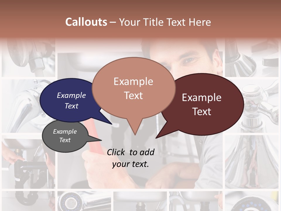 Adjustable Tool Person PowerPoint Template