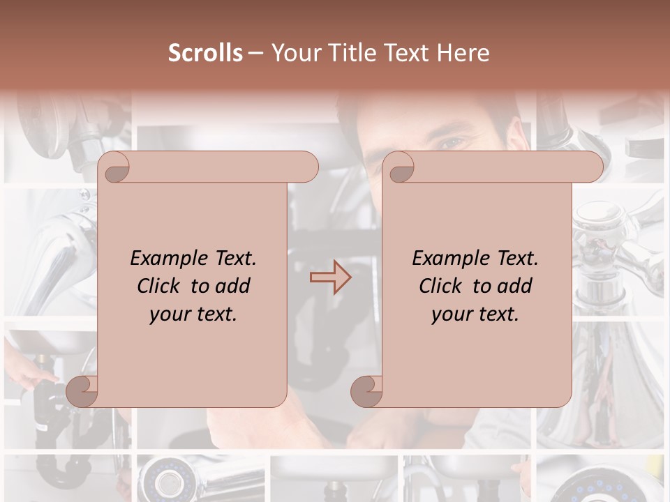 Adjustable Tool Person PowerPoint Template