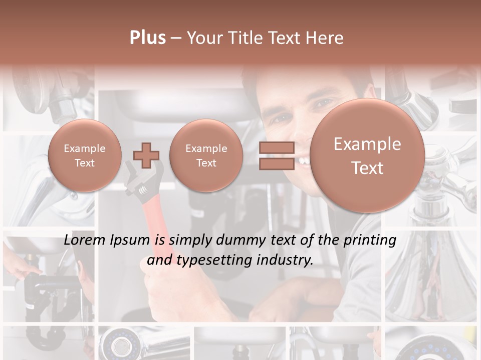 Adjustable Tool Person PowerPoint Template