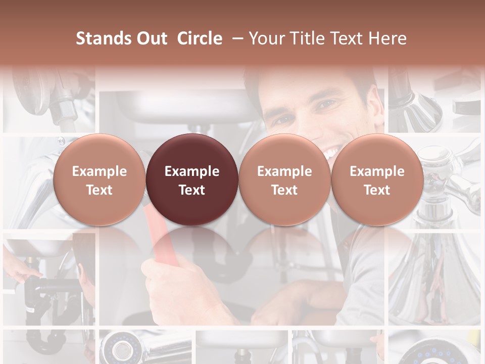 Adjustable Tool Person PowerPoint Template