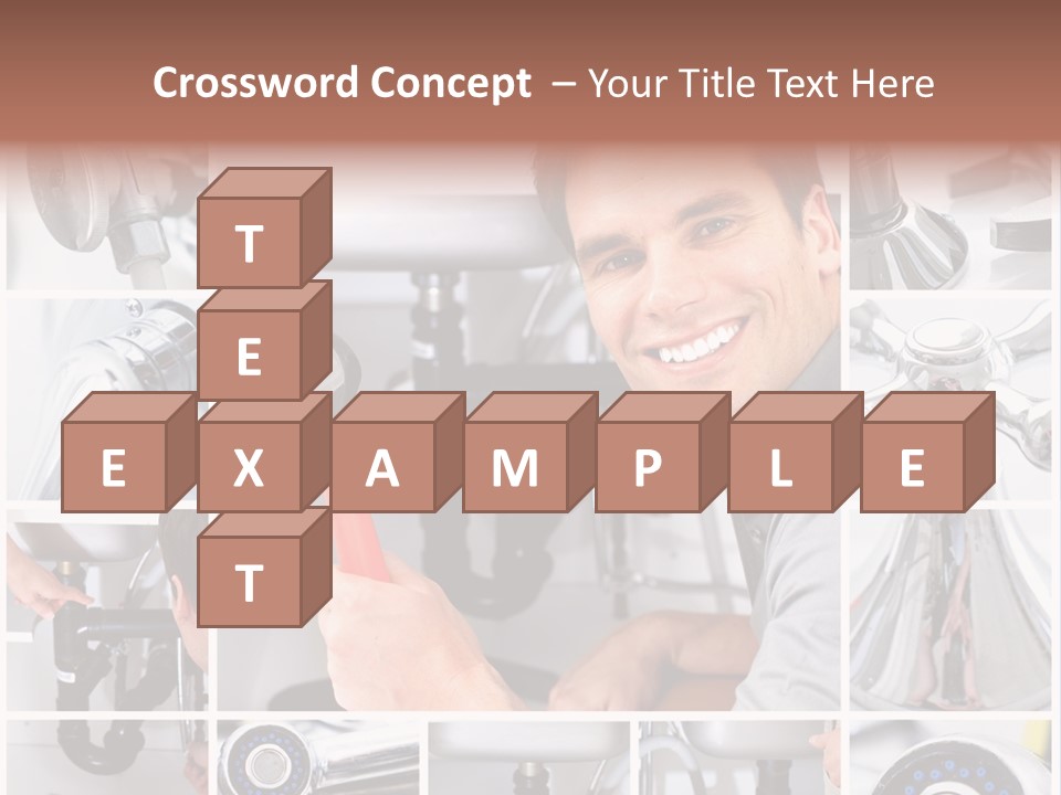 Adjustable Tool Person PowerPoint Template