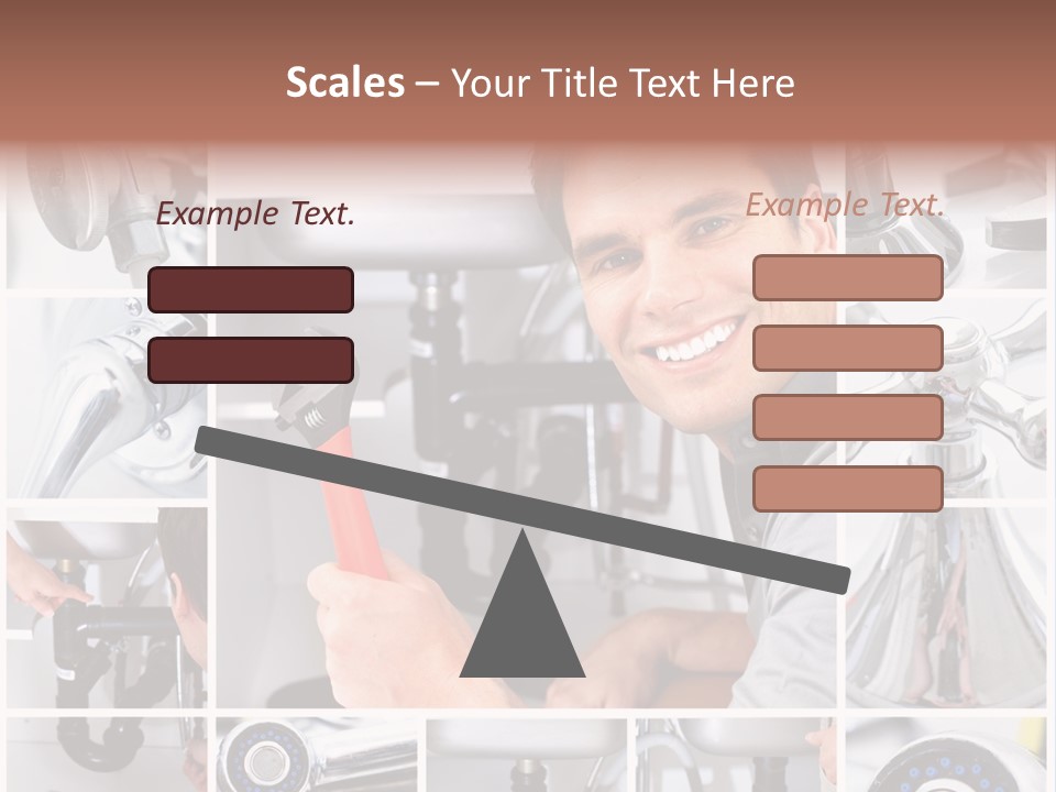 Adjustable Tool Person PowerPoint Template