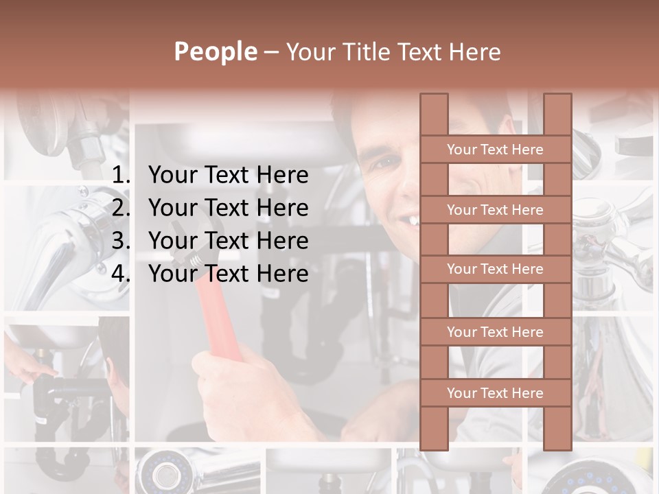 Adjustable Tool Person PowerPoint Template