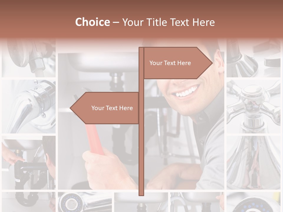 Adjustable Tool Person PowerPoint Template