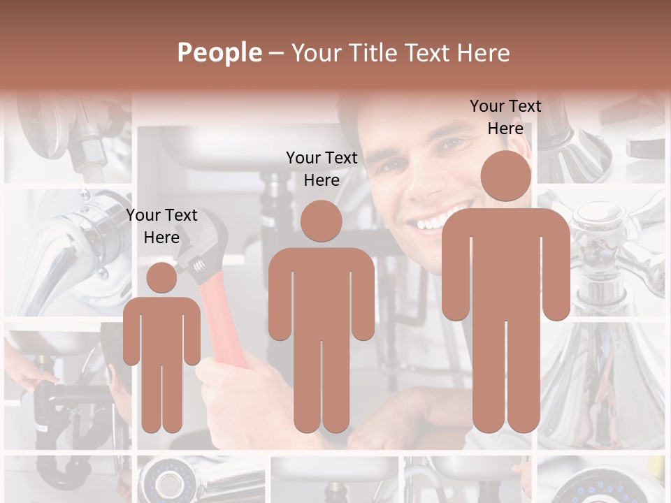 Adjustable Tool Person PowerPoint Template